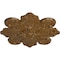 Ekena Millwork Katheryn Ceiling Medallion, Hand-Painted Smokey Topaz Crackle, 18 1/8"OD x 1 1/4"P CM18KASTC - alternate 2